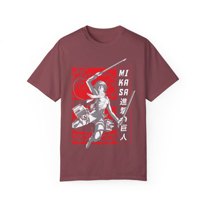 Mikasa Attack on Titan Graphic Tee Anime Graphic T-shirt - CreativeRino