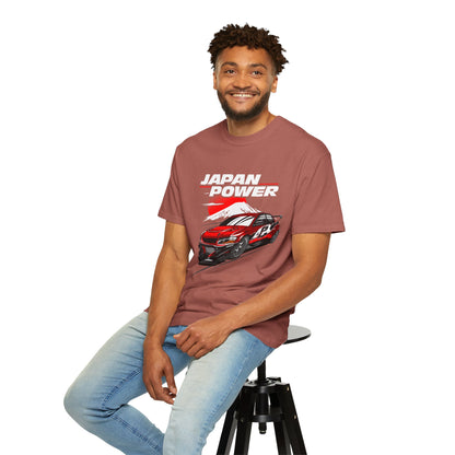 Japan Power Car Unisex Garment-Dyed T-shirt - Perfect T-shirt for Car Enthusiasts - CreativeRino