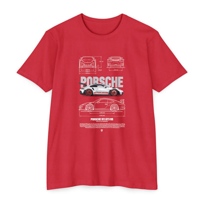 Porsche 911 GT3 Unisex CVC Jersey T-shirt - Classic Car Enthusiast Apparel - CreativeRino