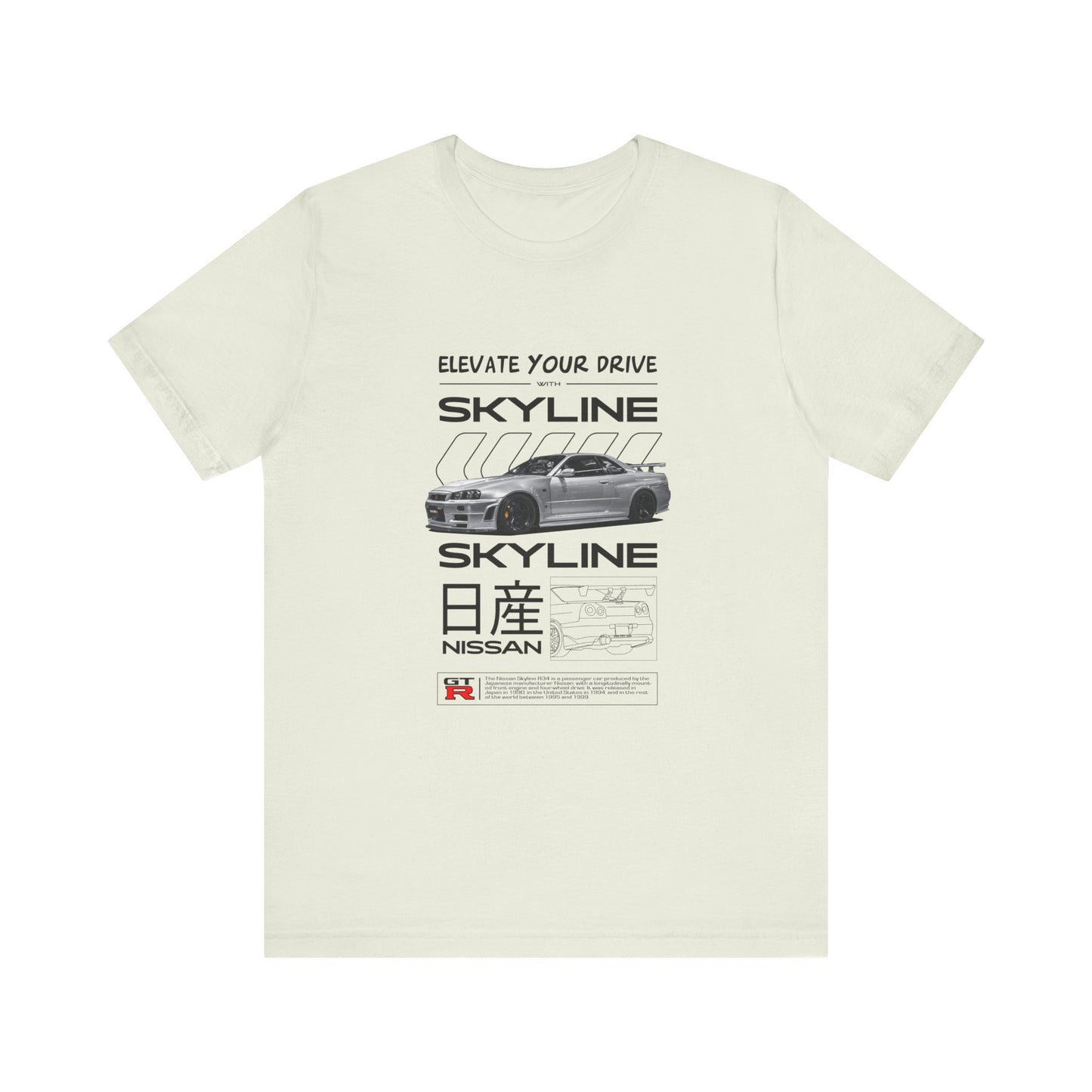 Nissan Skyline Graphic Tee - Elevate Your Drive - CreativeRino