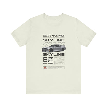 Nissan Skyline Graphic Tee - Elevate Your Drive - CreativeRino