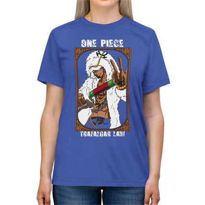 One Piece Trafalgar Law Unisex Triblend Tee - Perfect T-shirt For Anime Fans - CreativeRino
