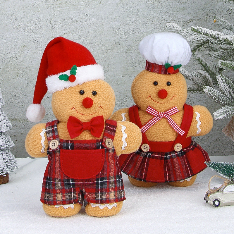 Christmas decoration gingerbread figurine American cartoon Christmas decoration party decoration doll eprolo