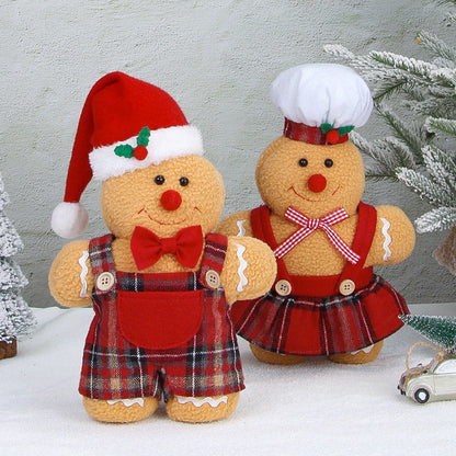 Christmas decoration gingerbread figurine American cartoon Christmas decoration party decoration doll eprolo