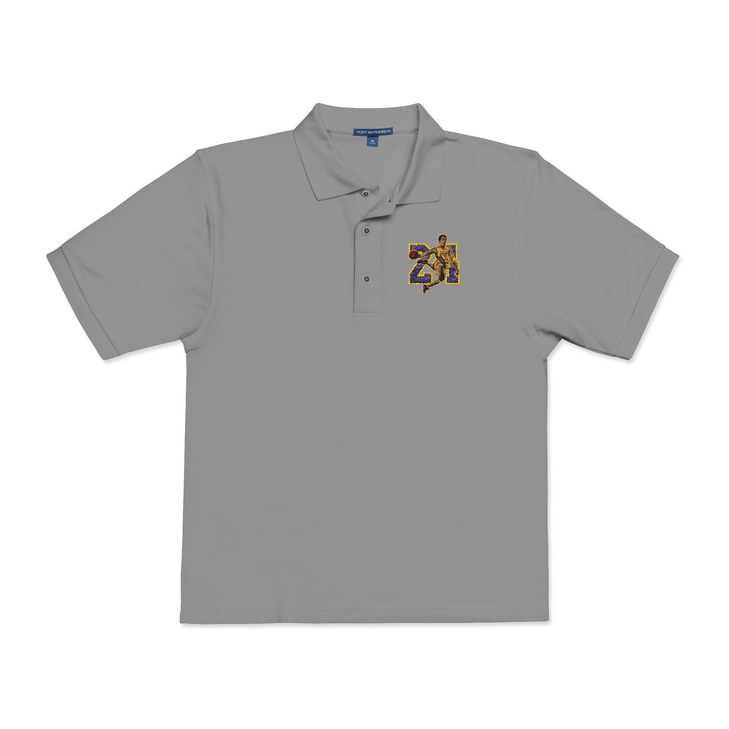 Black Mamba No. 24 Embroidered Unisex Polo Shirt - Stylish Casual Wear for Every Occasion - CreativeRino