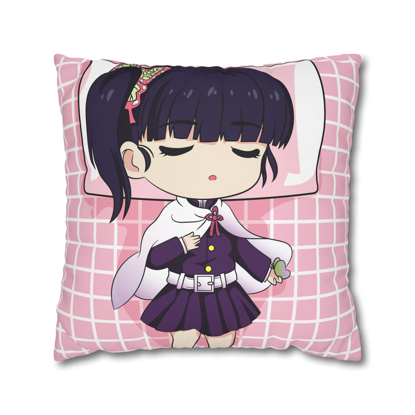 Cute Anime Square Pillow - Cozy Dreamy Decor - CreativeRino