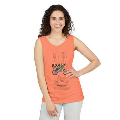 Kawasaki KX450F Motorcycle Graphic Unisex Tank Top - Perfect Tank Top for Riders and Outdoor Enthusiasts - CreativeRino