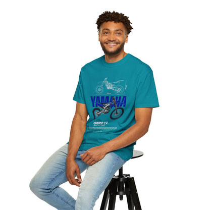 Yamaha YZ Unisex Garment-Dyed T-shirt - Rev Your Heart - CreativeRino