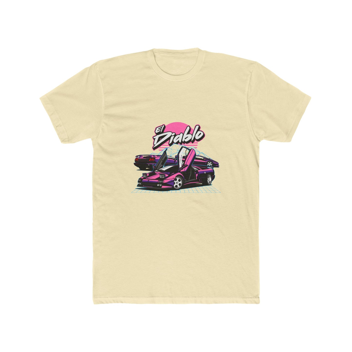 El Diablo Vintage Car Unisex Cotton Crew Tee - CreativeRino
