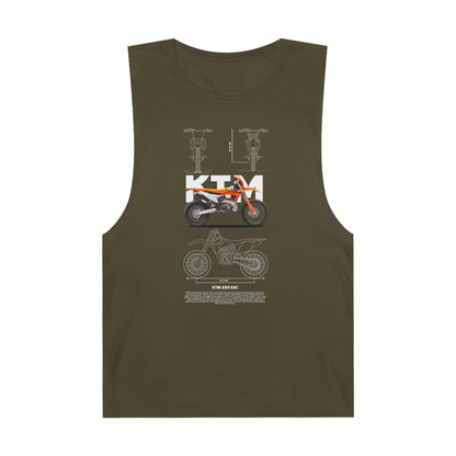 KTM 250 EXC Motorcycle Unisex Tank Top - Perfect for Riders and Outdoor Enthusiasts - CreativeRino