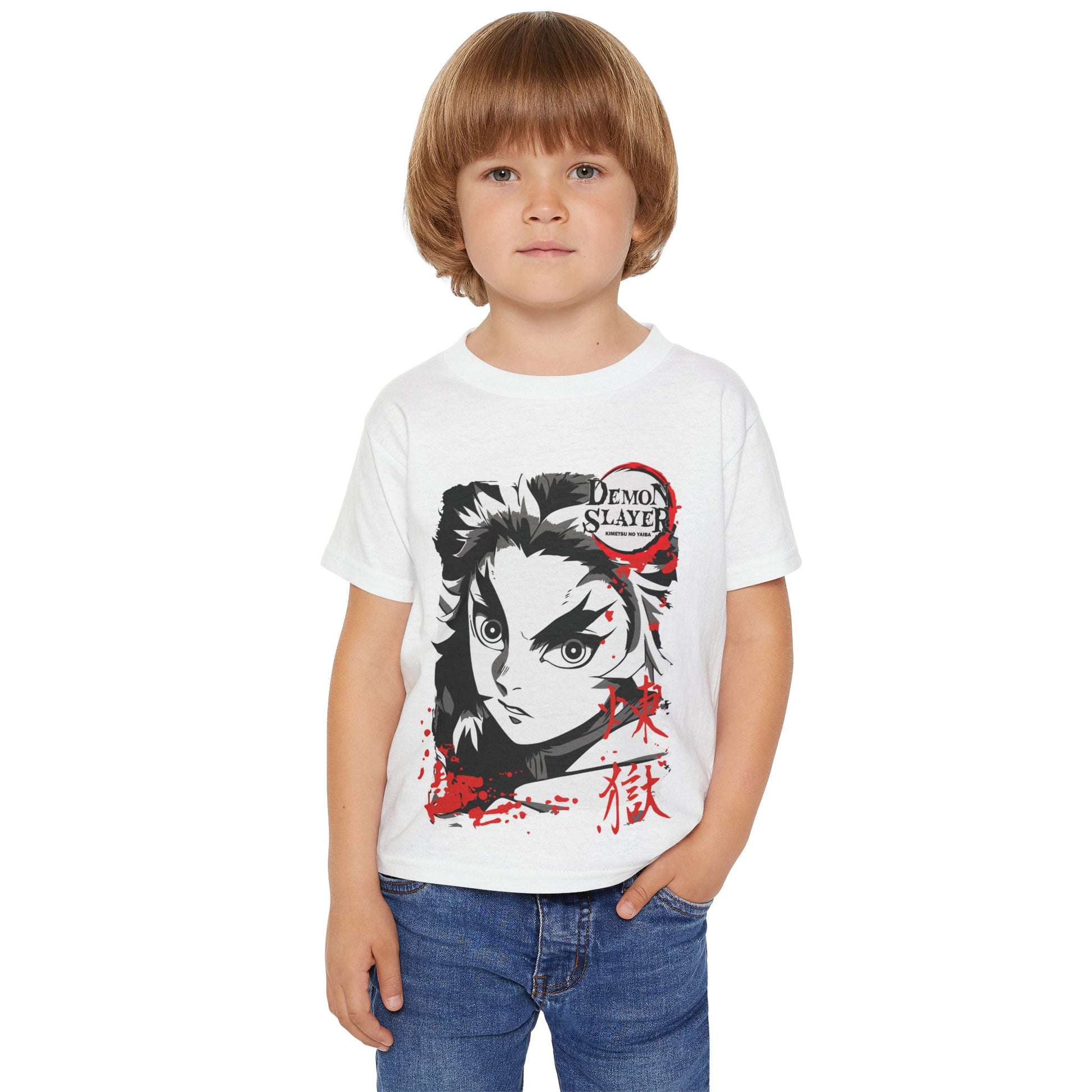 Demon Slayer Toddler T-Shirt - Cute Anime Design for Kids - CreativeRino