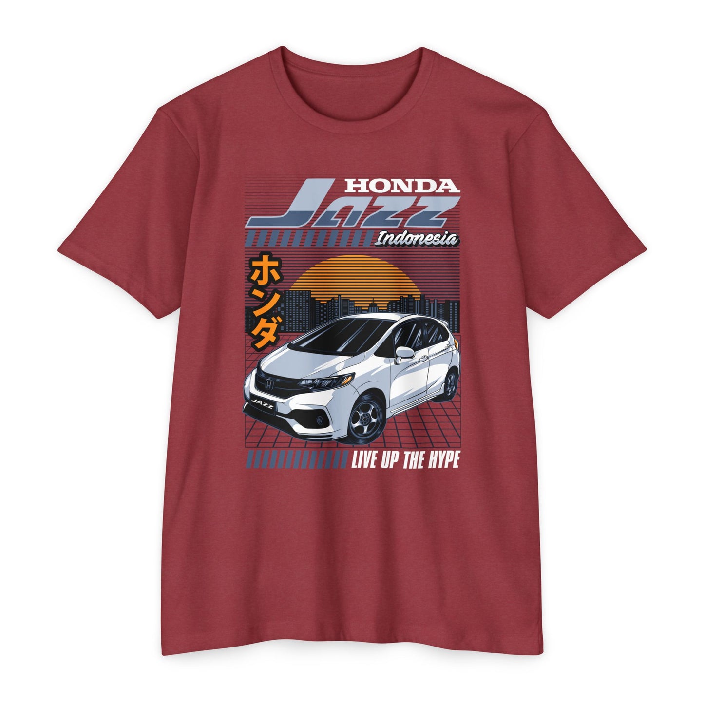 Honda Jazz Graphic Tee - Live Up the Hype - CreativeRino