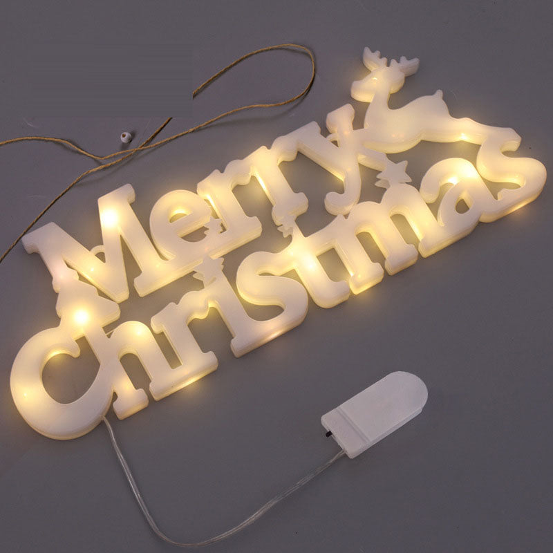 Merry Christmas LED Lighted Sign | Festive Wall Decor