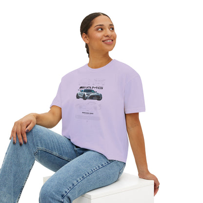 Mercedes-Benz AMG Women's Boxy Tee - Stylish Racing-Inspired Design for Car Enthusiasts - CreativeRino