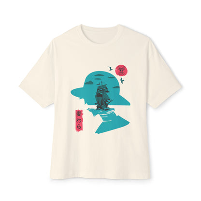 One Piece Graphic Unisex Oversized Boxy Tee - Relaxed Fit T-shirt for Anime Lovers - CreativeRino