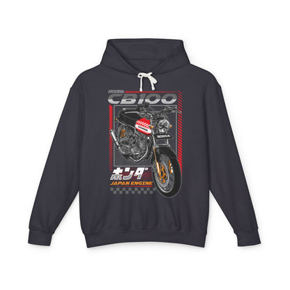 Honda CB100 Motorcycle Graphic Hoodie - Japan Engine Design - CreativeRino