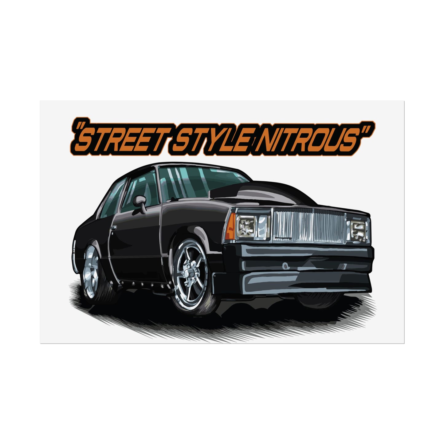 Street Style Nitrous Car Art Poster - CreativeRino