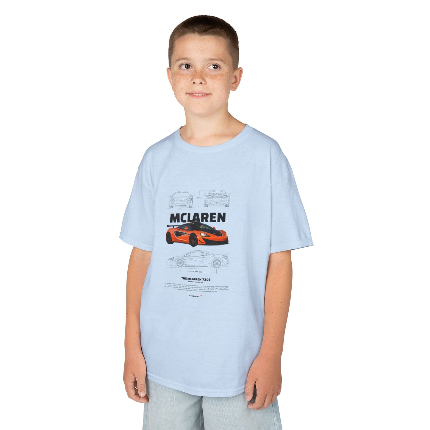McLaren 720S Kids Race Car Tee - Perfect T-shirt for Young Car Enthusiasts - CreativeRino