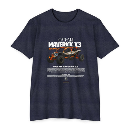 CAN-AM MAVERICK X3 Unisex CVC Jersey T-Shirt | Off-Road Adventure Apparel - CreativeRino