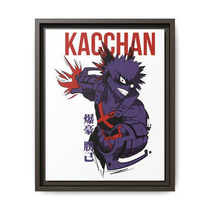 Kacchan Framed Matte Canvas Art - My Hero Academia Anime Wall Decor for Fans - CreativeRino