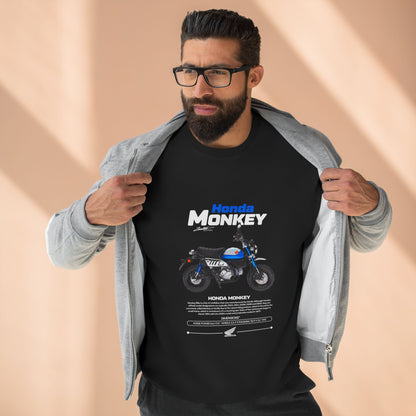 Honda Monkey Unisex Crewneck Sweatshirt - Vintage Motorcycle Design - CreativeRino