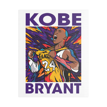Kobe Bryant Inspired Satin Canvas Wall Art - CreativeRino