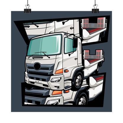 Truck Matte Square Posters - CreativeRino