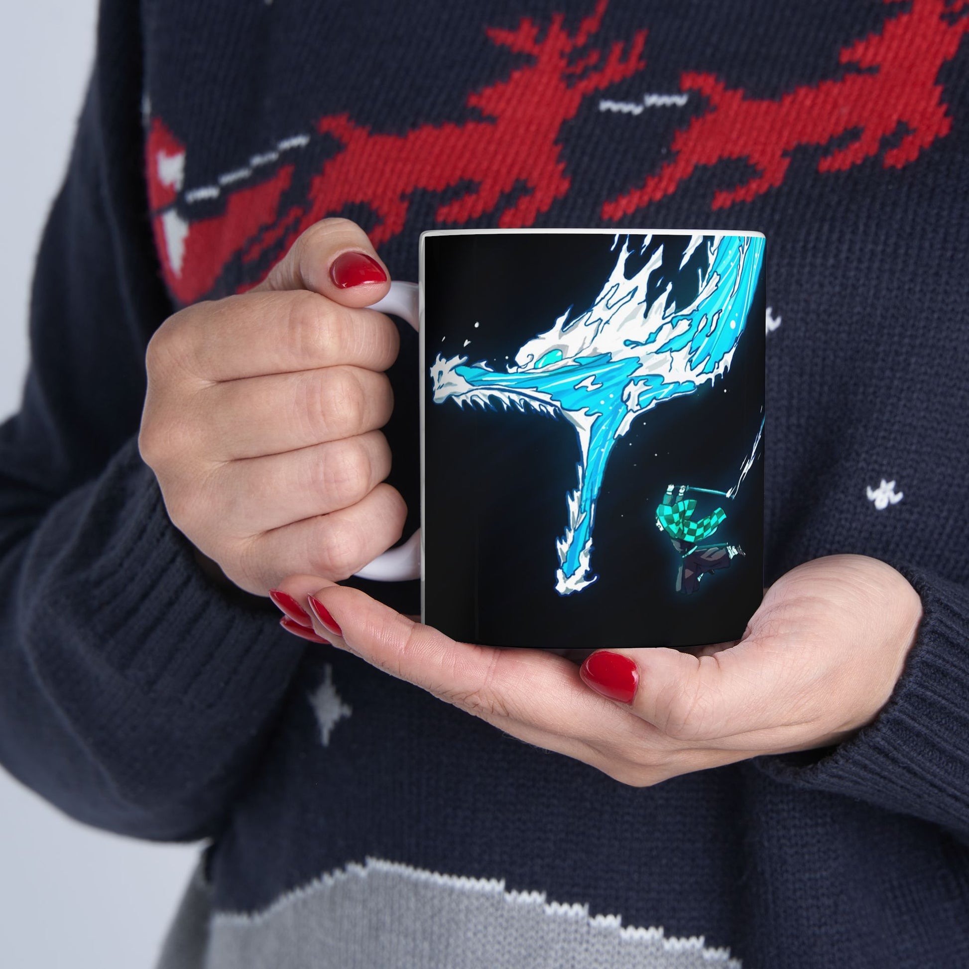 Anime-Inspired Ceramic Mug - Perfect Gift for Fans of Demon Slayer - CreativeRino