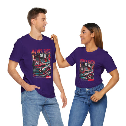 Japan's Finest Racer Unisex Tee - Streetwear Style Graphic T-shirt - CreativeRino