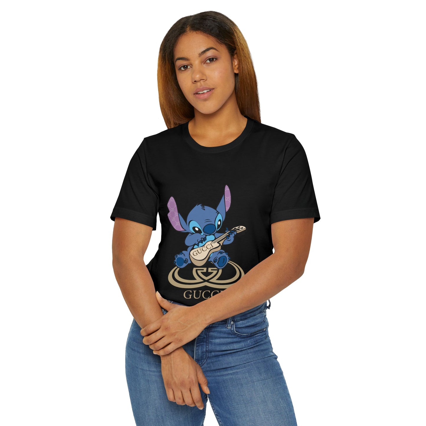 Stitch Guitar Unisex T-Shirt - Fun Casual Graphic Tee - CreativeRino