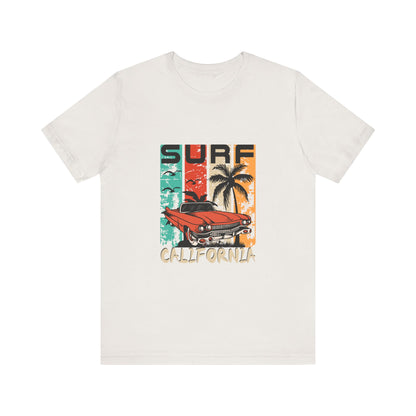 California Surf Vintage Tee - Unisex Short Sleeve T-Shirt - CreativeRino