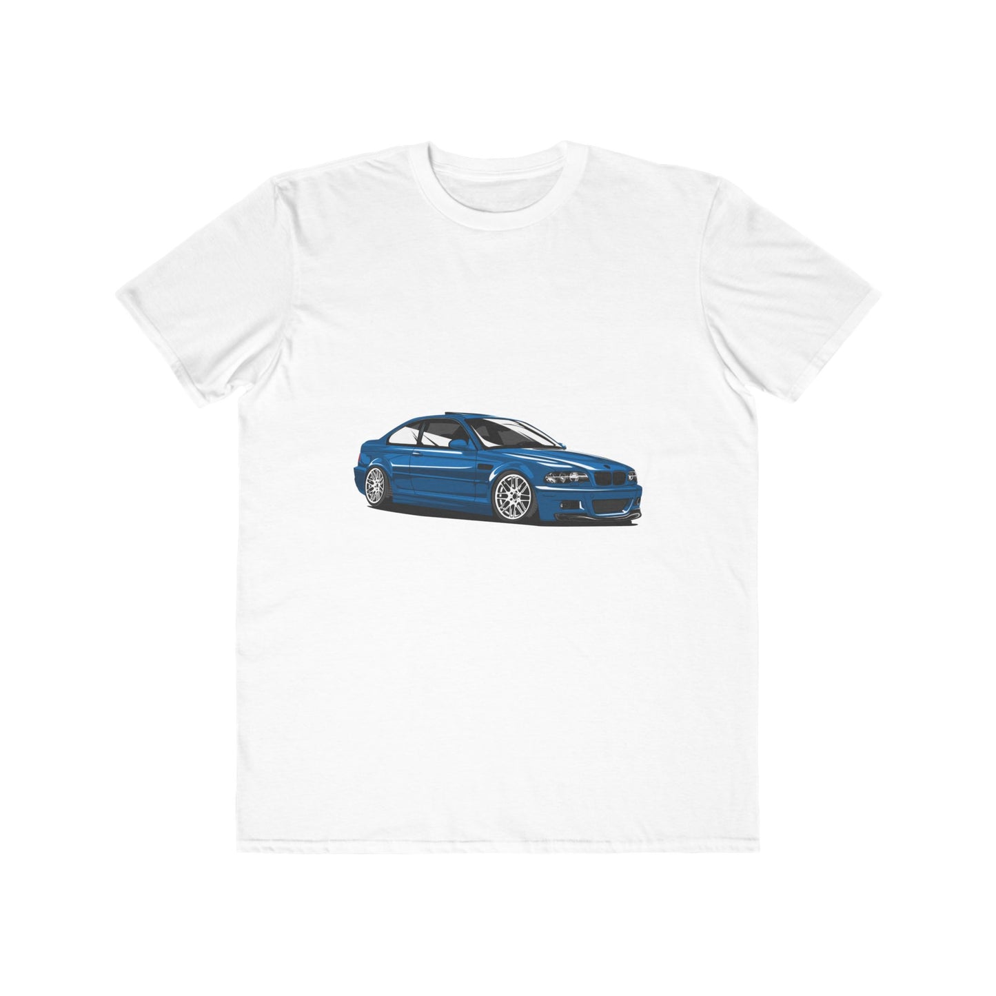 Car Fashion Tee - Cool Blue Car Graphic T-shirt - CreativeRino