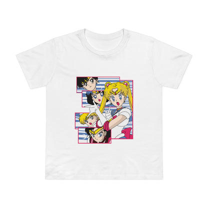Women's Maple Tee - Vintage Anime Graphic T-shirt for Sailor Moon Fans - CreativeRino