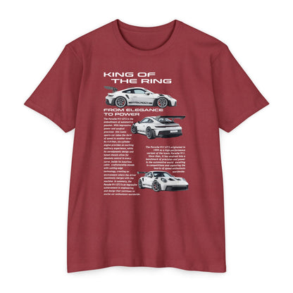 King of the Ring: Porsche Race Car Unisex CVC Jersey T-Shirt - CreativeRino