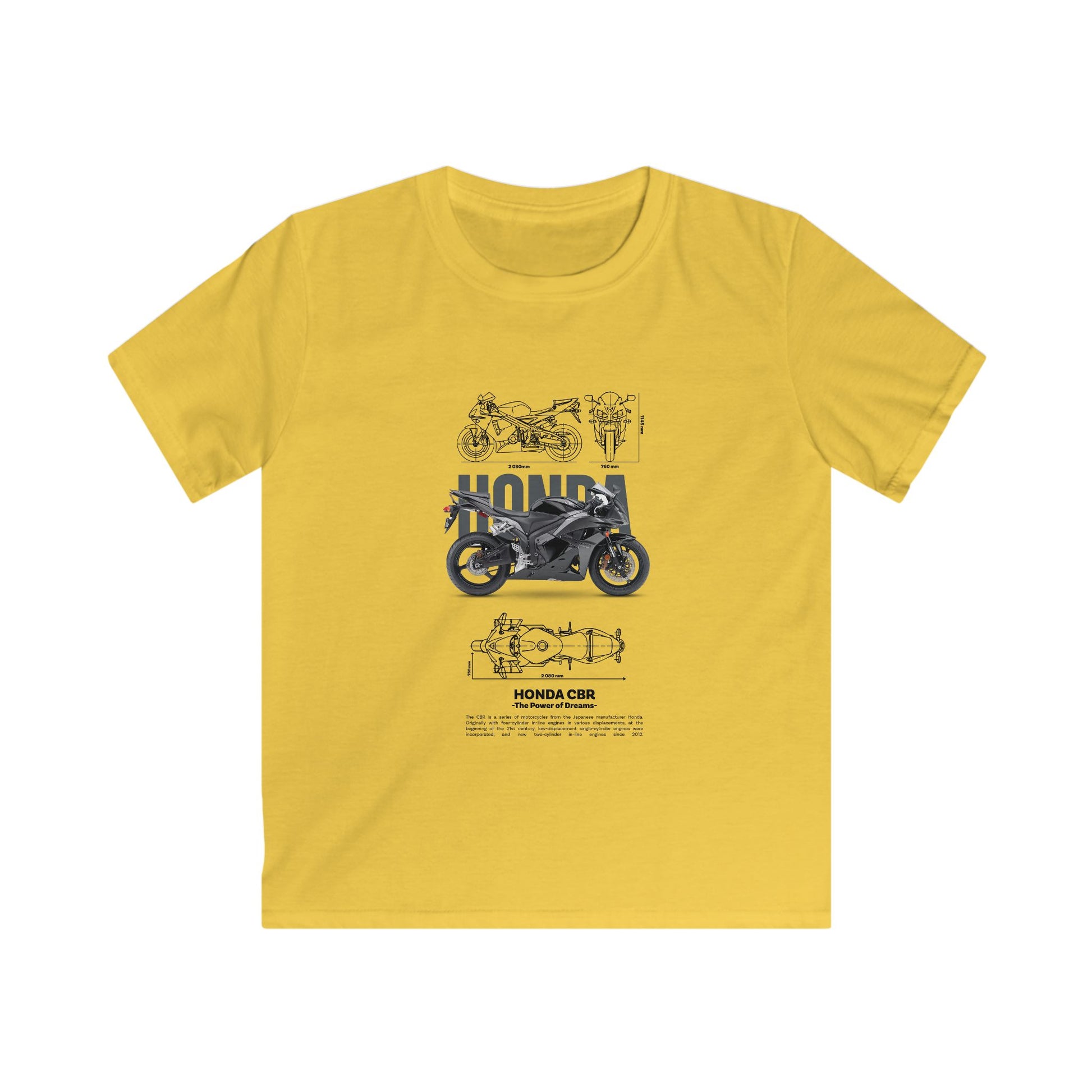 Honda CBR Kids Motorcycle Graphic T-shirt - CreativeRino