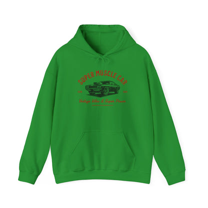 Super Muscle Car Hoodie - Unisex Heavy Blend Sweatshirt for Car Enthusiasts - CreativeRino