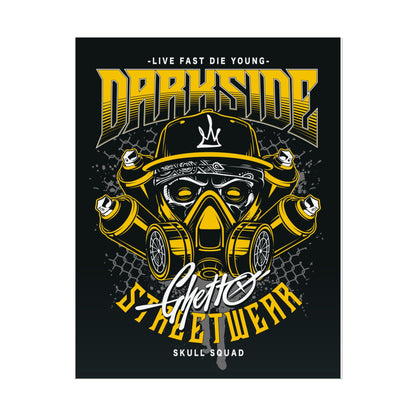 Skull Streetwear Rolled Poster - 'Darkside' Design Wall Art - CreativeRino