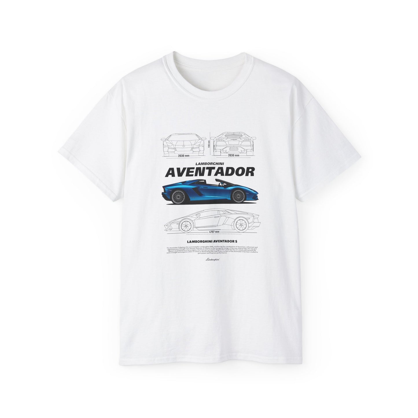 Aventador Sports Car Unisex Ultra Cotton Tee | Car T-shirt - CreativeRino