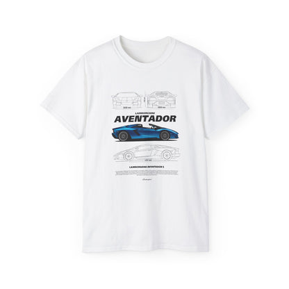 Aventador Sports Car Unisex Ultra Cotton Tee | Car T-shirt - CreativeRino