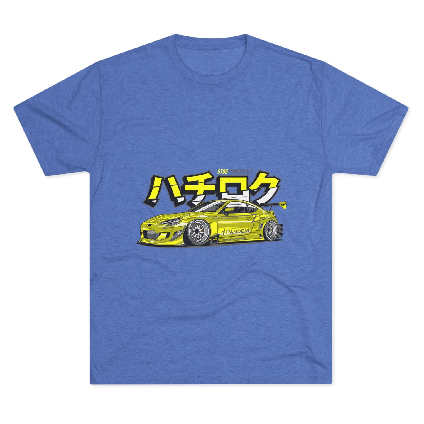 Racing Vibes Unisex Tri-Blend Crew Tee - Japanese Car Graphic T-shirt - CreativeRino
