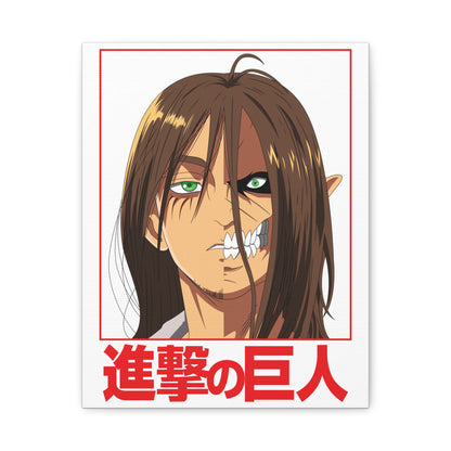 Anime Art Canvas Print - Attack on Titan Character Wall Decor - CreativeRino
