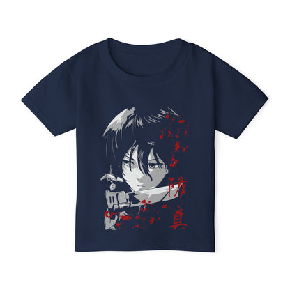 Anime-Inspired Toddler Tee - Demon Slayer T-shirt Design for Kids - CreativeRino