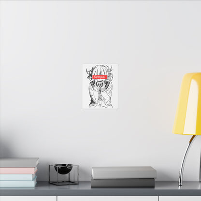 Anime Wall Art Canvas - Hentai 'Senpai' Design - Stretched Matte Print for Home Decor - CreativeRino