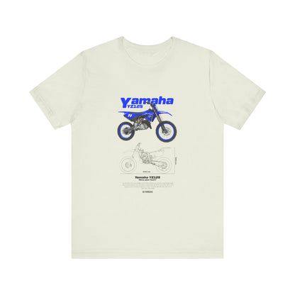 Yamaha YZ125 Bike Graphic Tee – Unisex Jersey Short Sleeve T-shirt - CreativeRino