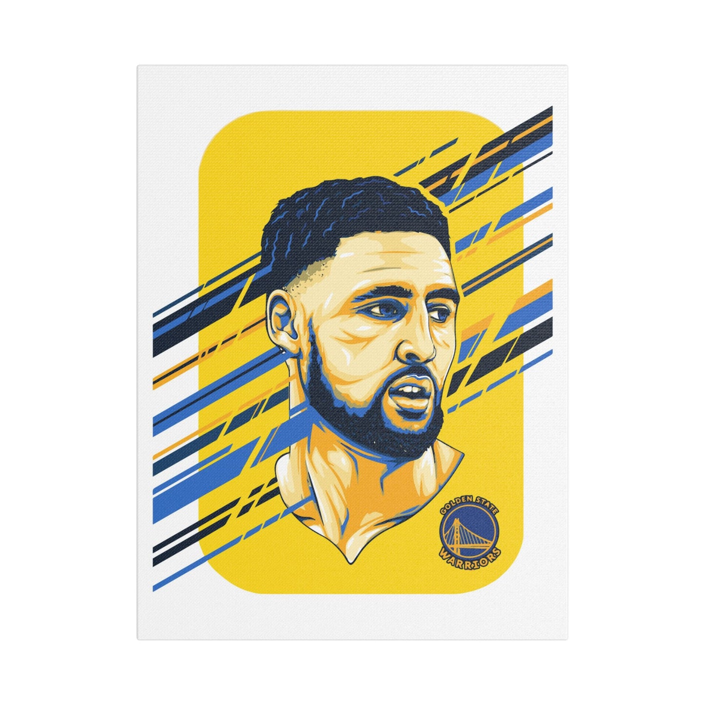 Klay Thompson Canvas Art - Golden State Warriors Wall Decor - CreativeRino