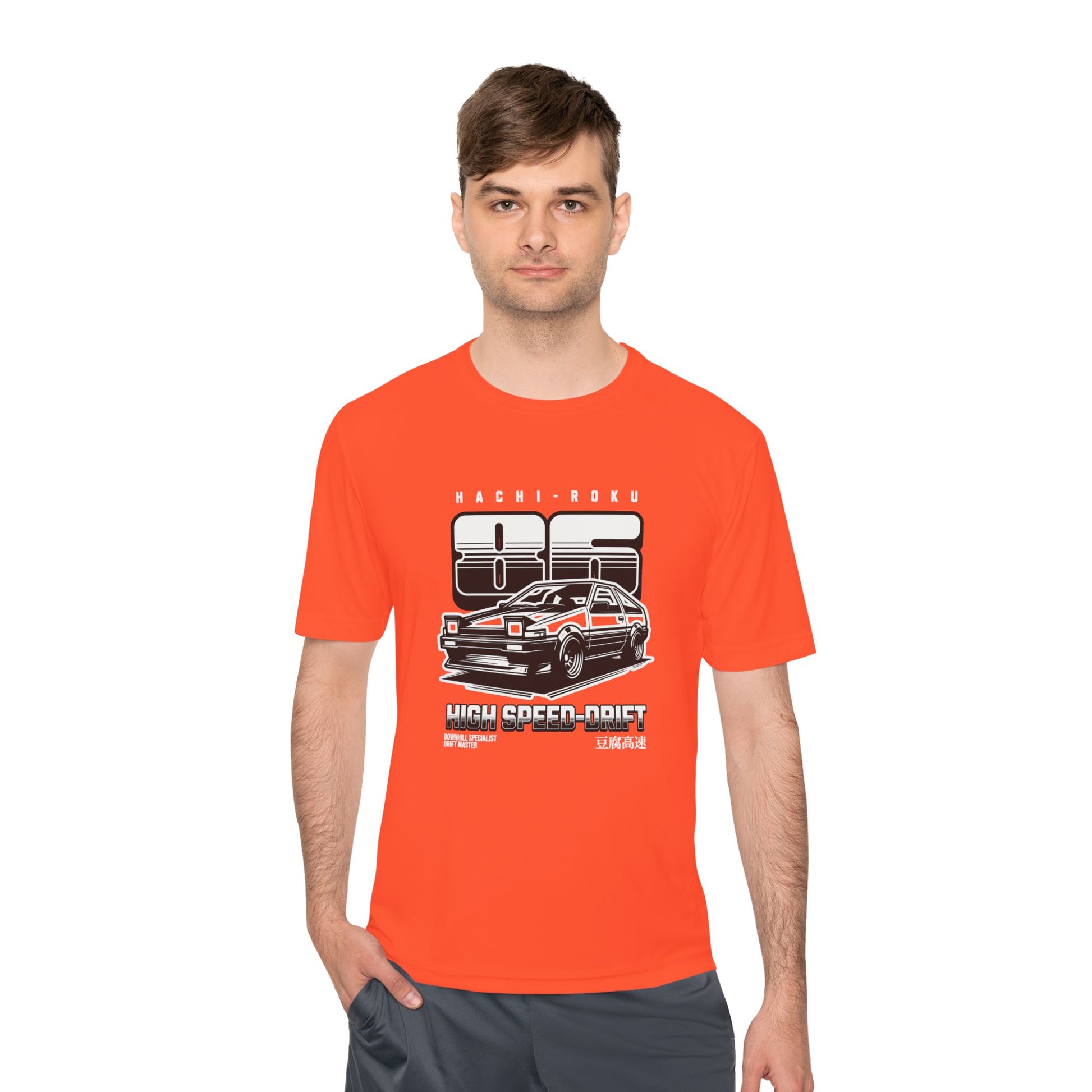 High Speed Drift Unisex Moisture Wicking Tee - Perfect T-shirt for Car Lovers! - CreativeRino