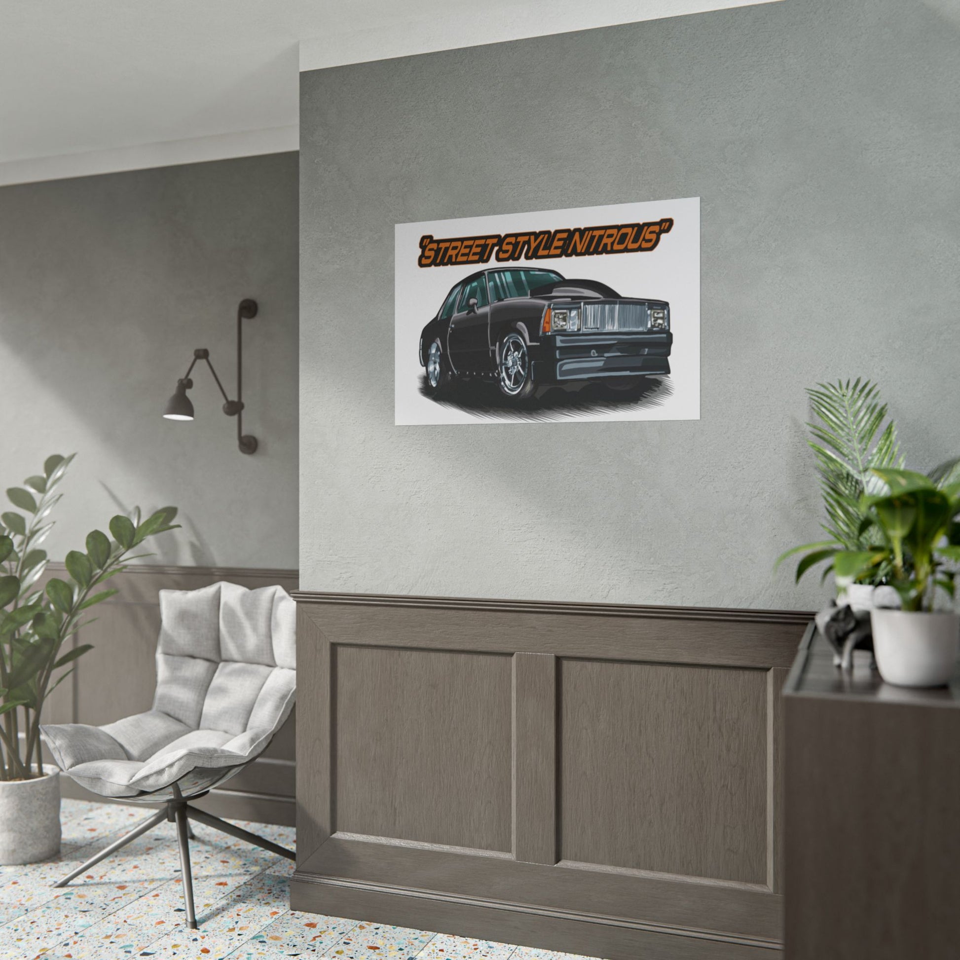 Street Style Nitrous Car Art Poster - CreativeRino