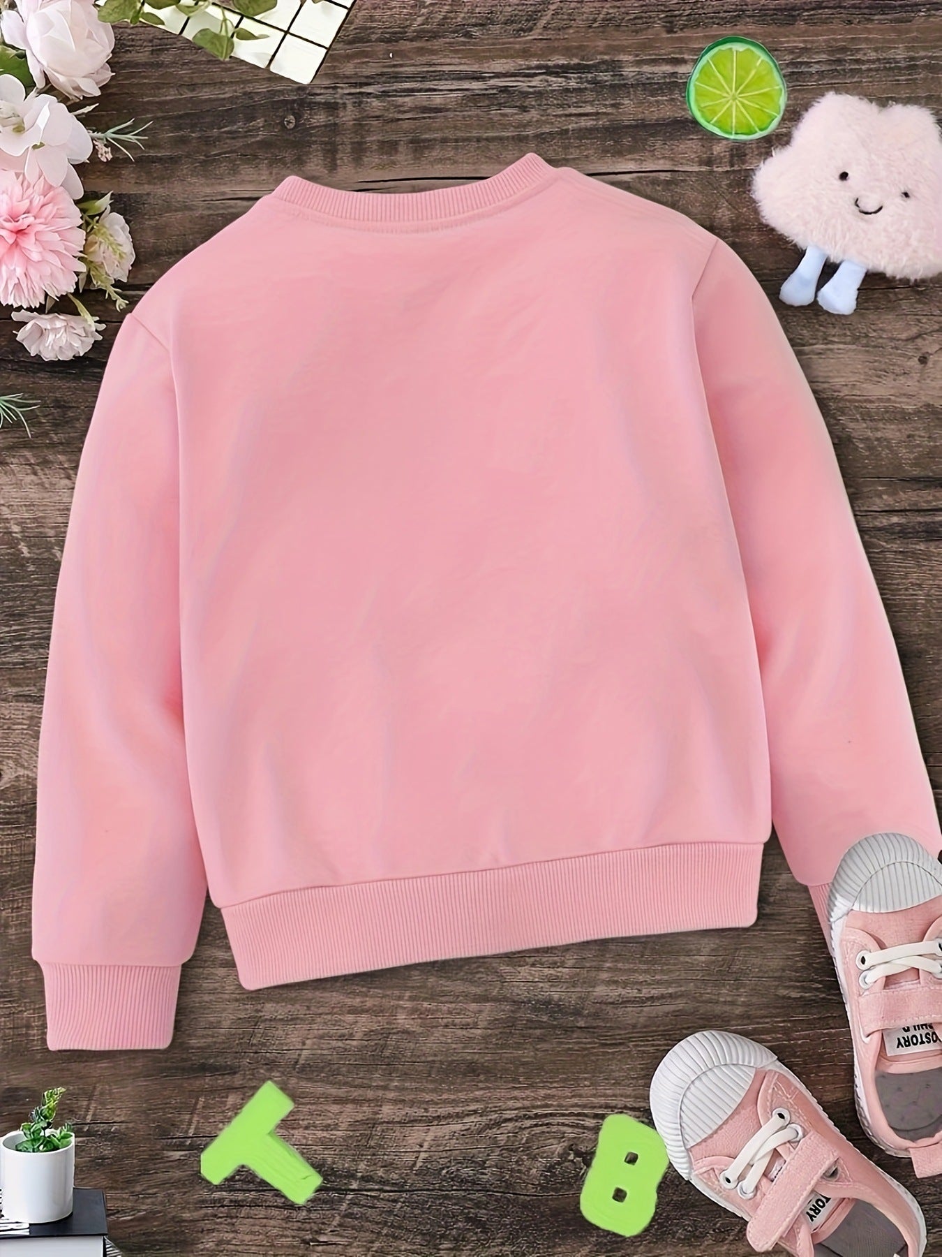 Toddler Girl Gingerbread Graphic Crew Neck Sweatshirt | Cute Christmas Cookie Pullover | Kids Holiday Party Jumper eprolo
