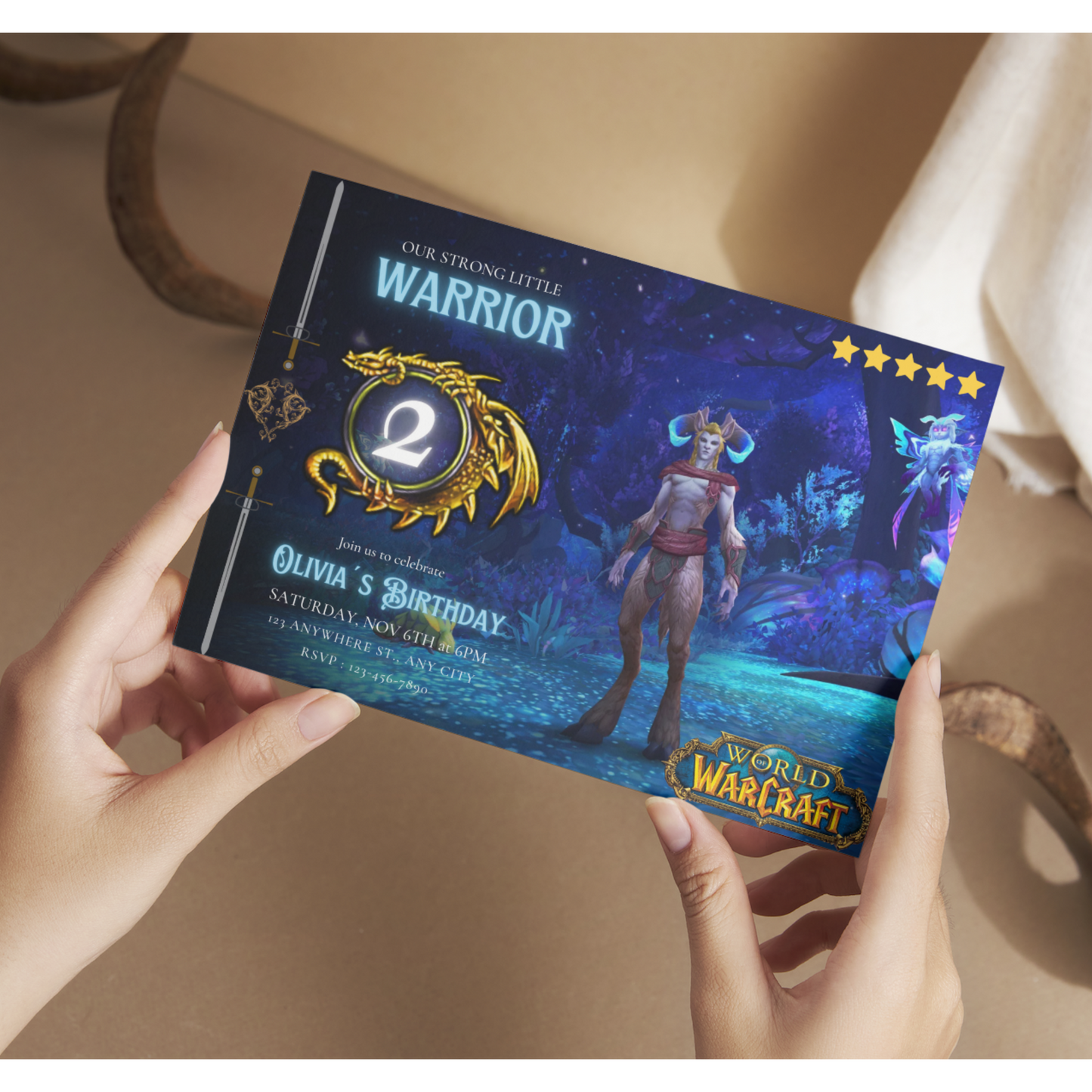 World of Warcraft Birthday Invitation Template