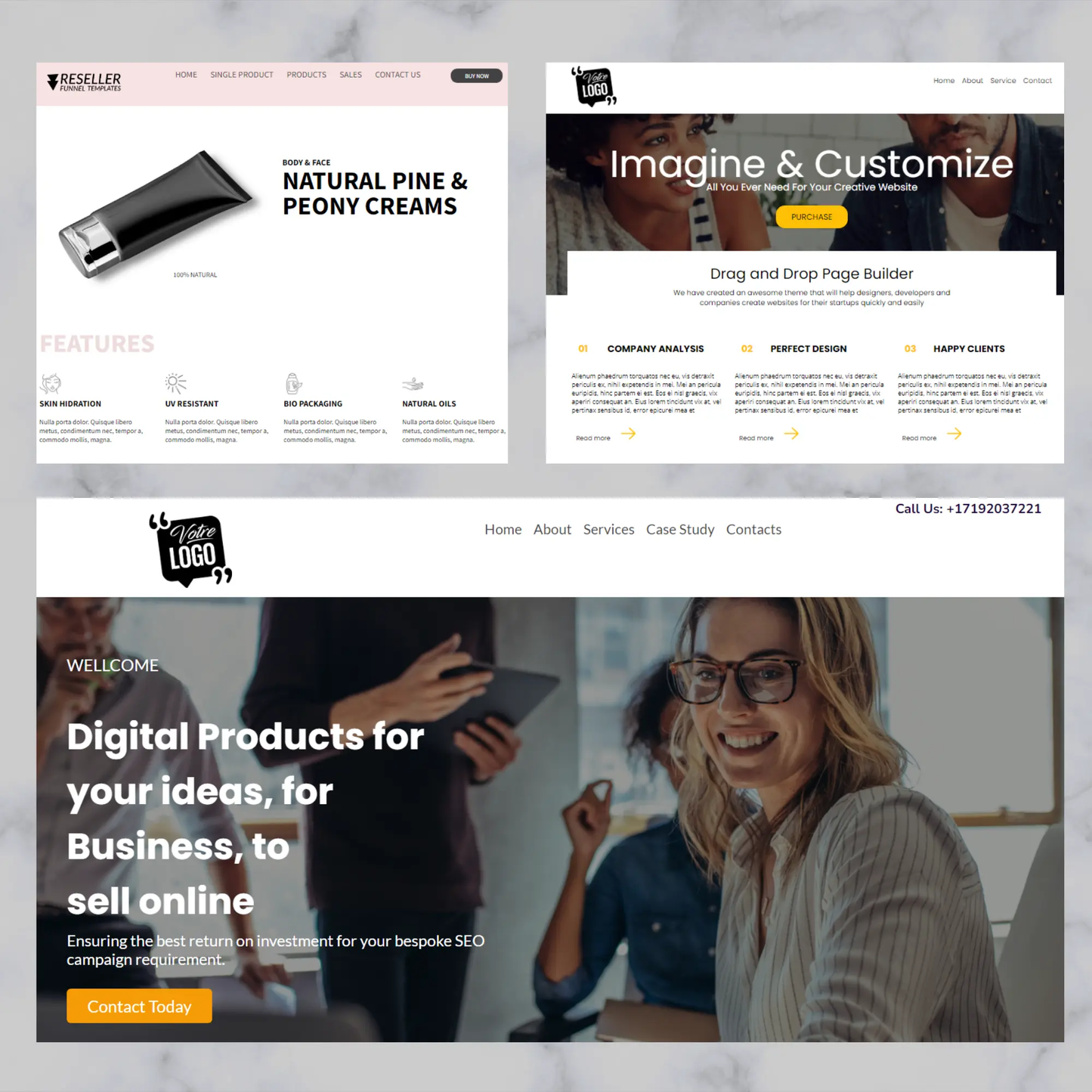 37 Systeme.io Website Funnel Template Bundle CreativeRino